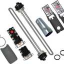 LONG TERM EWH-05 Electric Water Heater Tune-Up Kit, Includes 4500W 240V Water Heater Elements, Upper Thermostat, Lower Thermostat, Protective Covers, Elements Gaskets, Quick Change Tool, Two Wrench