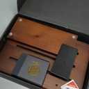 MITSUMOTO SAKARI Japanese Magnetic Knife Block, Japanese Acacia Wood Knives Holder Stand, Enhanced Double-Sided Magnetic Wooden Knife Storage for Kitchen Counter