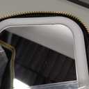 Mini Makeup Bag with Led Mirror, Small Travel Make up Bag 3 Light Modes Adjustable Brightness, for Women Organizer Cosmetic Bag, Portable Travel Train Toiletry Bag, for Pool Parties Work Touch-Ups (Mint Green)