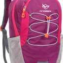 IVYGREEN Little Kids Hiking Backpack for Boys or Girls, Small Daypack for Camping or Travel (Purple, Medium)
