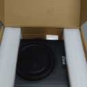 Pyle 8-Inch Low-Profile Amplified Subwoofer System - 600 Watt Compact Enclosed Active Underseat Car Audio Subwoofer with Built In Amp, Powered Car Subwoofer w/ Low & High Level Inputs - Pyle PLBX8A (Black)