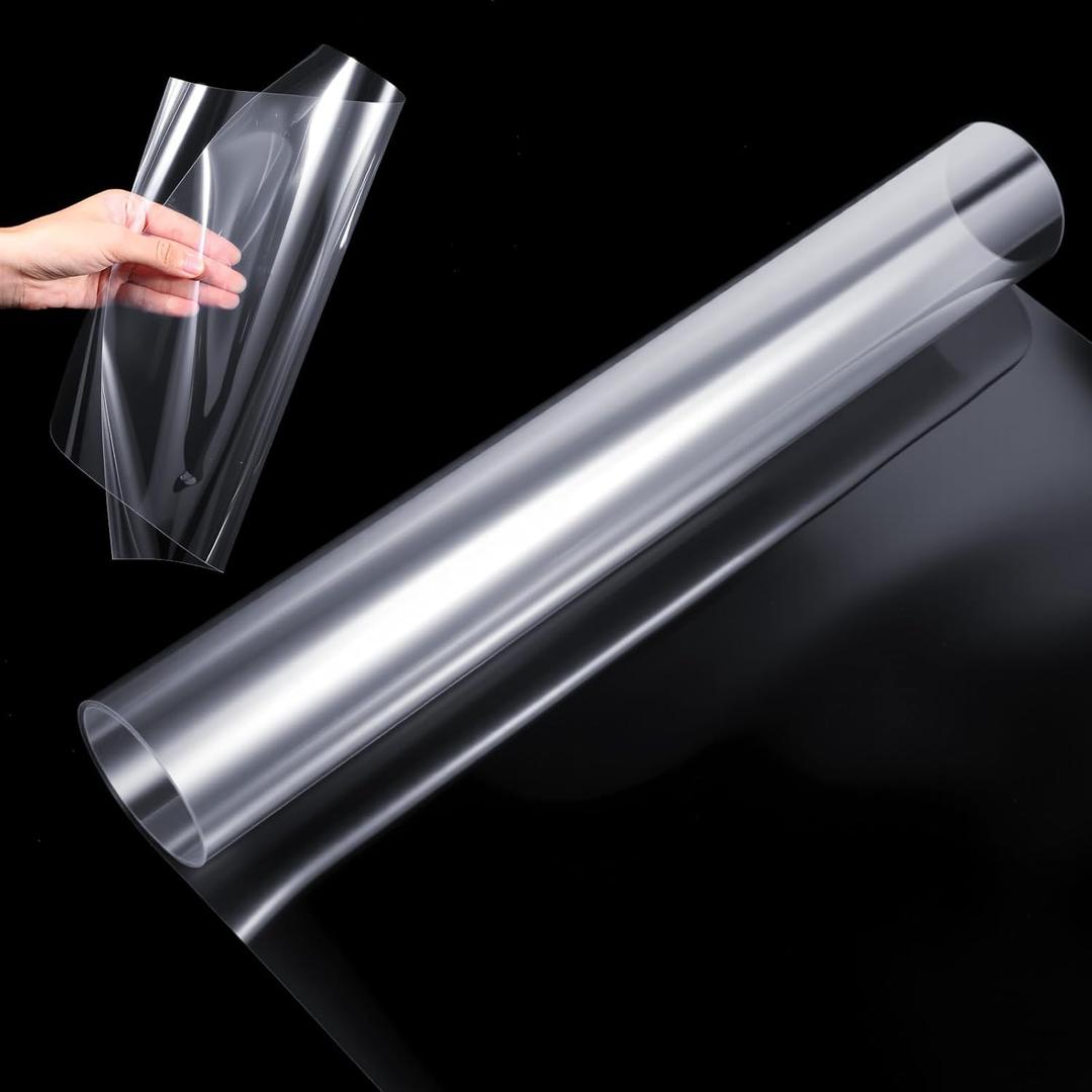 4 Mil 12 Inches x 40 Ft Clear Acetate Sheet Roll, Mylar Stencil Material, Blank Template for Crafts and Cutting Machines