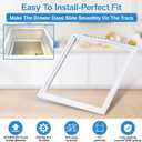 Upgraded 241969501 Shelf Frame without Glass Refrigerator Compatible with Frigidaire Shelf Replacement Parts Frigidaire Gallery Shelf Replacement LFSS2612TF0 FGHS2631PF4A FFSS2615TS0 Drawer Shelves