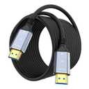 100FT Fiber Optic HDMI Cable 4K@60Hz HDR, Active Optical HDMI Cable Designed for 100 Foot Long Runs, Slim in-Wall Rated HDMI Cord for Projector, Home Theater, TV