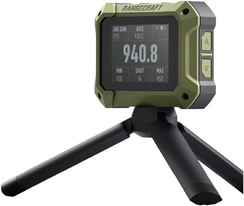 Athlon Optics Rangecraft Velocity Pro Radar Chronograph w/ 2.4" Display, Bluetooth Connectivity with App for Real-Time Projectile Speed Readings (for Any Firearm, Airgun, or Archery)