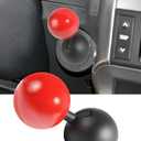 UBOG Car One-Button Start Lever,Push to Start Button Rocker,Car Accessories Automotive One Button Start Lever,Car Engine Start Stop Button Decorative Ball-Bar,Push Start Button Cover for Cars (Red)