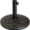 BACKYARD EXPRESSIONS PATIO  HOME  GARDEN 911554 21 Pound Umbrella Base, Bronze