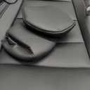 Coverdream Leather Seat Covers Custom Fit for 2026 Tesla Model Y Long Range (Premium) Only,Not for Standard, Armrest Covers Included,  Breathable Waterproof Car Seat Protector(Black)