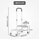 Houseables Mobility & Support Aids, Step Stool with Handle & Car Door Assist Handle for Seniors, Disabled & Adults, Safety Support for Home, Bath, Kitchen & Vehicle
