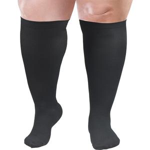 Wide Calf Compression Socks: Plus Size Compression Stockings for Men Women - Extra Large 20-30 mmHg Compression Hose Support for Travel Nurses Running Pregnancy 2 Pairs