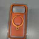 TORRAS Q3 Spin for iPhone 17 Pro Max Case with 360 Magnetic Stand, Wireless Charging Compatible, Hard PC Case for 17 Pro Max Phone Case with Stand, Translucent Cosmic Orange