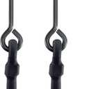 180 Lbs Real Heavy Duty Bungee Cords with Rust Resistant Steel Hooks, 120 Inch Black Bungee Straps with 2X Stretch & UV Protection, Perfect for Camping, Tarps, Tent, Bike, Luggage (2 Pcs)