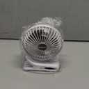 BESKAR Clip on Fan, 360 Rotation Quiet Stroller Fans with Strong Airflow,3 Speeds, Portable Small Fans with Sturdy Clamp,Perfect Personal Cooling Fan for Office Table Bedroom Kitchen (White)