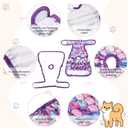 4 Pack Dog Diapers Female Washable Dog Diapers Reusable Puppy Diapers Highly Absorbent Comfortable Doggy Diapers for Dogs in Heat or Excitable Urination (L, Mermaid)