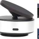 Electric Vacuum Suction Cup Phone Mount,360Adjustable Double Sided Magnetic Suction Phone Mount,Phone Holder for Car/Screen/Mirror/Tile/Glass/Gym/Smooth Surface, Compatible with All Phones -Sliver