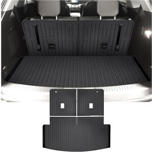 Cartist Trunk Mat & Backrest Mat Fits for Ford Explorer (6&7 Passenger) 2020-2025 2026 All Weather Rear Cargo mat for 2020-2026 Explorer Accessories