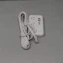 Extension Cord 15 ft, Power Strip with 6 Outlets 4 USB Charger(2 USB C Port), Flat Plug Outlet Extender Long Cord, Protection for Indoor, Home, Office Supplies, Dorm Room Essentials (White)