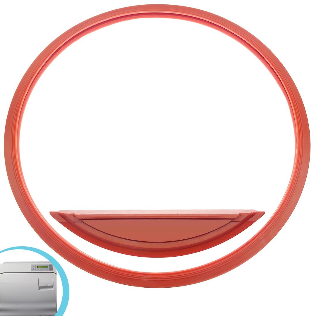 M11 Door Gasket Kit Fit for Midmark M11 Ultraclave & M11D Steam Sterilizers, Includes Door Gasket and Dam Gasket #053-0527-00# 002-0504-00, Made from 100% High Quality Synthetic Silicone