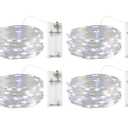 Fairy Light Battery Operated String Lights 4 Pack 20LED Copper Wire Firefly Twinkle Lights Indoor Waterproof for Christmas Halloween,Garden Party, Bedroom, Wedding, BirthdayCool White
