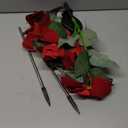 Aolyty Solar Garden Lights, IP65 Waterproof Solar Flowers Lights Landscape Lighting Simulation Poinsettia LED Light for Pathway, Garden, Patio, Yard, Lawn Outdoor Decorative (2 Pack)