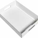 12-Pack 13" X 9" X 3" White Blyss Cookie Crate,Sturdy Cookie Serving Tray Great for Party Platters,Natural Kraft Paper Cardboard Tray use for Packaging and Hold Cookies,Take Out Container,Pack of 12