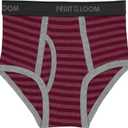 Fruit of the Loom Boys' Tag Free Cotton Briefs Underwear (Assorted Colors) (Large, Boys  10 Pack  Blue/Grey/Red)