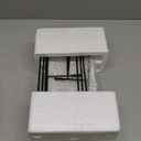 Gibson Home Gracious Dining Dinnerware, 3-Tier Rectangle Plate Set with Metal Stand, White