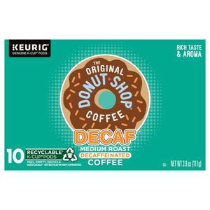 2 x The Original Donut Shop Keurig Single-Serve K-Cup Pods, Decaf Keurig Single-Serve K-Cup Pods, Medium Roast Coffee, 10 Count (EXP 07/26/27)