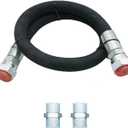 3/4" Universal Compressor Jumper Hose,40"Length - High-Temperature 320F, 3/4" NPT Male Connector, Both Sides Fittings Rotate Freely, 700 PSI