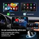 HYPAX Wireless CarPlay Adapter-4 in 1 Screen Mirror Link Car Adapter Android Auto Multi-User Seamless Connection Converts Wired to Wireless CarPlay Adapter - No Latency from iOS 10+ to Screen w/USB-C