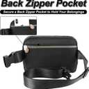 2 x Father's Day Gift: Personalized Crossbody Bag - Initial White H, Black