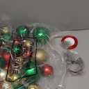 Christmas Hallways Ceiling Lights Decorations Kit Includes 41 Pcs Balls Ornaments 65ft LED String Lights with 200 LEDs and Hooks Christmas Decor for Holiday Party(Colorful)