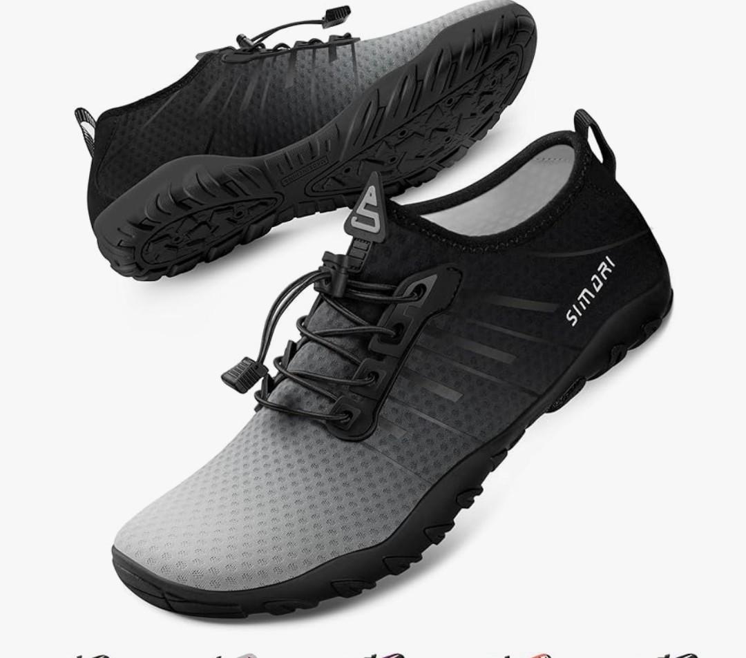 SIMARI Water Shoes for Women Men - Barefoot Quick-Dry Aqua Socks | Lightweight Swim Shoes for Surfing, Swimming, Beach Sports, Kayaking, Diving | Non-Slip Design, Size: Men's 5, Women's 8