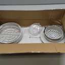 BEWAVE Dryer Vent Window Kit, Window Vent Kit Fit with 4 Ducting Dryer Vent Hose & 5.9 AC Hose for Sliding Window, Adjustable Vent Kit for Inline Duct Fans, Air Conditioner, Dryer, Grow Tents