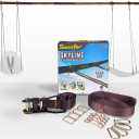Swurfer Skyline Tree Swing Hanging Kit Heavy Duty, Weather Resistant, Swing Line to Hang Multiple Swings, Span Up to 40 Feet, Includes 4 Adjustable Locking Anchors & Carabiners, Easy Installation