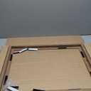 MCS Canvas Float Frames 18x24 Frame, Walnut Woodgrain for Finished Canvases, Vertical & Horizontal Wall Hanging Large with Adhesive for Canvas Paintings (1-Pack)