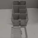 Noa Store Universal Dishwasher Silverware Basket with 7 Compartments and Handle - Ideal for Organizing Cutlery - Silverware Drainer Basket for Kitchen Clean Up - Compatible with Baby Bottles and More