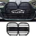 G22 Grille - Front Kidney Grille ABS Double Slats Gloss Black