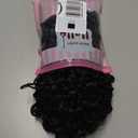 Curly Drawstring Ponytail Extension for Black Women 16 Inch Afro Kinky Curly Ponytail Drawstring Hair Extensions Synthetic Pony Tails Hairpiece for Daily Use(1B)