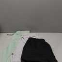 Riyiper 3 Pack Women Wide Leg Sweatpants Drawstring Straight Pants Elastic Waist Joggers Open Bottom Sweatpants with Pockets (Medium,  Beangreen, Light Gray, Black)