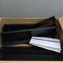 8 Tier Over The Door Pantry Organizer, 2 IN 1 Wall Mount or Hanging Spice Rack Seasoning Shelves with Adjustable Basket, Back of Door Organizer and Storage for Kitchen Cabinet and Room Closet (Black)