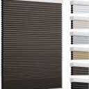 Changshade Cordless Blackout Cellular Shades for Indoor Windows Doors, Black Out Room Darkening HoneyComb Blinds Thermal Insulated 1.5 Inch Cell for Home, Bedroom, Bathroom, Nursey, 38.5"W72"H, Taupe