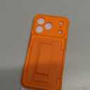 GIVELOT for iPhone 17 Pro Max Case with Card Holder4-5 Cards[9H Screen Protector ][Full Camera Protection][RFID Blocking][Hidden Kickstand]Rugged Heavy Duty Wallet Case for iPhone 17 Pro Max, Orange