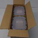 [8-Pack,30 oz]Glass Meal Prep Containers,Glass Food Storage Containers,Airtight lunch Containers with Lids, Microwave, Oven, Freezer and Dishwasher (Gray)