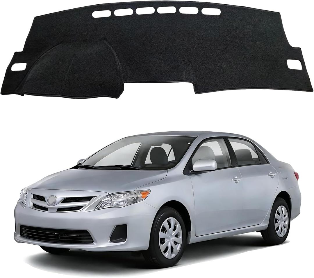 Dash Cover for Toyota Corolla 2007 2008 2009 2010 2012 2013, Dashboard Cover mat Custom fit for Toyota Corolla 2007-2013,Protective Dashboard Accessory (Gray)