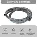 Electrical Conduit Kit 3/4'' 4FT Grey Electrical AC Whip Kit, Liquid-Tight Flexible Electrical Conduit with 90 Degree and Straight Connector Fittings