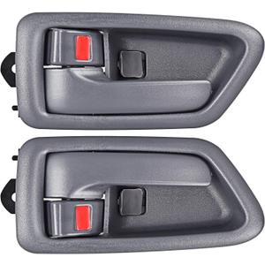 FAERSI 2Pcs Inside Interior Door Handle Front Rear Driver & Passenger Side Replacement for 1997 1998 1999 2000 2001 Toyota Camry, Gray.OE:69206-AA010-E0, 69205-AA010-E0