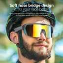 Smart Bluetooth Glasses for Men & Women, Polarized Sunglasses with Open Ear Bluetooth Speaker & Built-in Mic, UV Protection Sports Glasses for Cycling, Running, Outdoor Activities, Bridge Width: 18mm, Lens Width: 29mm, Arm Length: 120mm