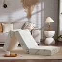 SINWEEK Memory Foam Folding Mattress, 4 Inch Foldable Trifold Mattress Topper, CertiPUR-US Certified Guest Bed with Cooling Cover & Waterproof Lining (Cot (75" x 31"))