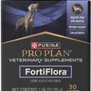 Purina Pro Plan Veterinary Supplements FortiFlora Daily Probiotics for Dogs, Helps Digestive Gut Health and Diarrhea - 30 ct. Box